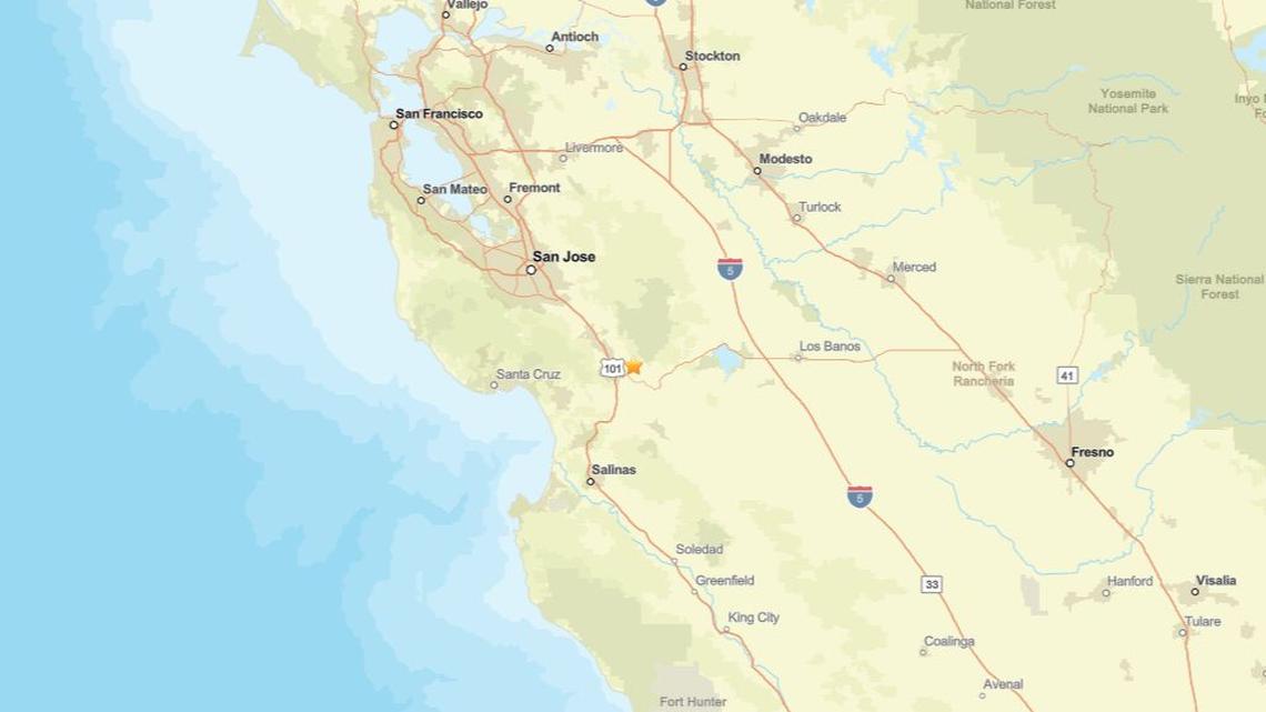 2.2 magnitude earthquake detected close to Gilroy, CA on March 18 