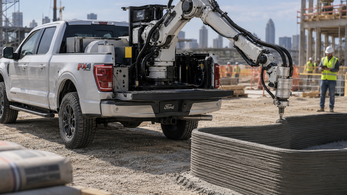 Ford Wants an F-150 That Can 3D-Print Parts on the Job 