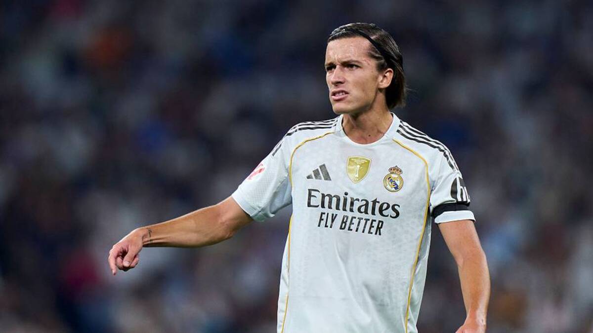  Álvaro Carreras joined Real Madrid for €50 million last summer. | Diego Souto/Getty Images 