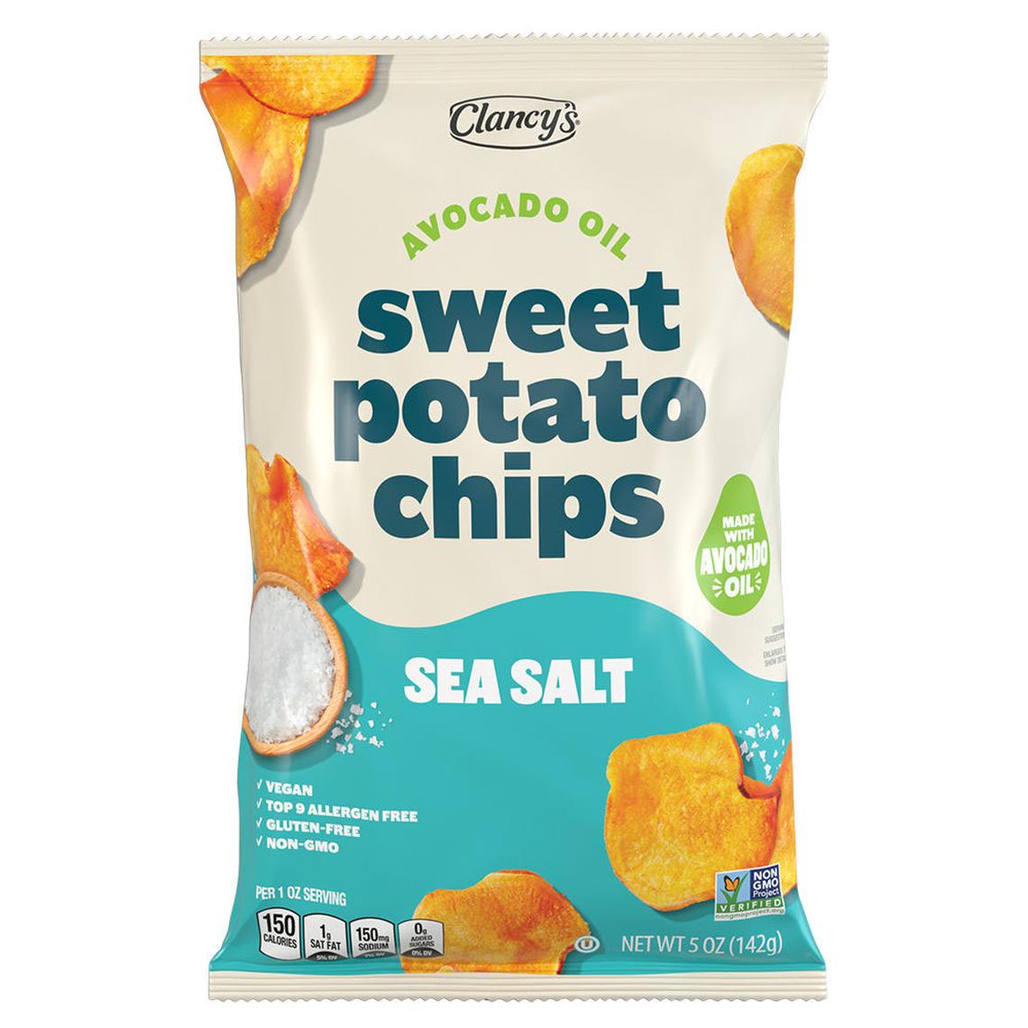 Clancy’s Sea Salt or Cinnamon Churro Sweet Potato ChipsCourtesy of ALDI