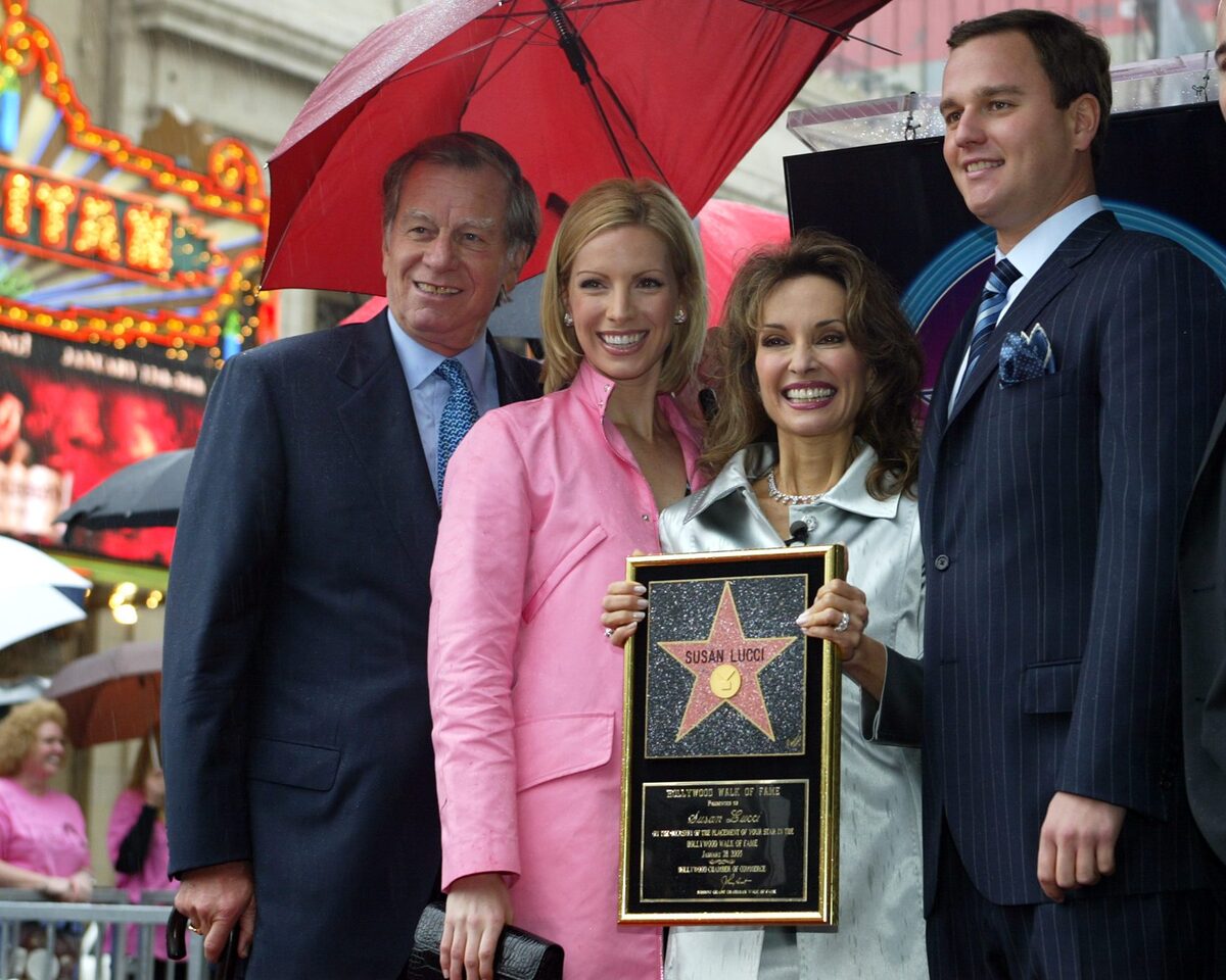 Susan Lucci with (L-R) husband Helmut Huber, daughter Liza, son Andreas at Hollywood Walk of Fame Ceremony (2005)Chris Farina / Contributor