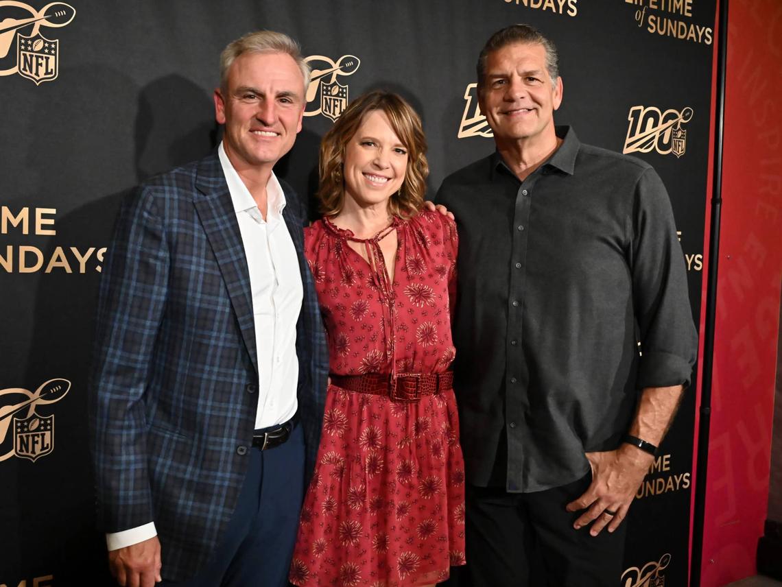  NEW YORK, NEW YORK - SEPTEMBER 18: Trey Wingo, Hannah Storm and Mike Golic attend "A Lifetime Of Sundays" New York Screening at The Paley Center for Media on September 18, 2019 in New York City. (Photo by Astrid Stawiarz/WireImage) 