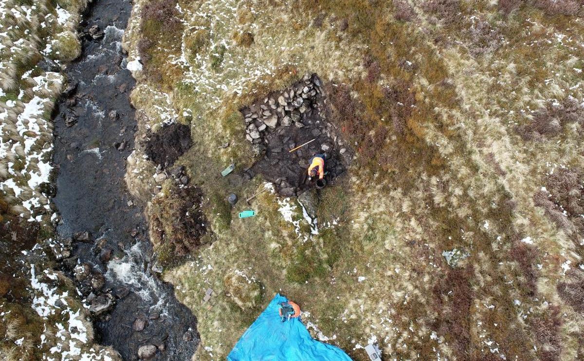  The illicit whisky still site from above. (National Trust for Scotland via SWNS) 