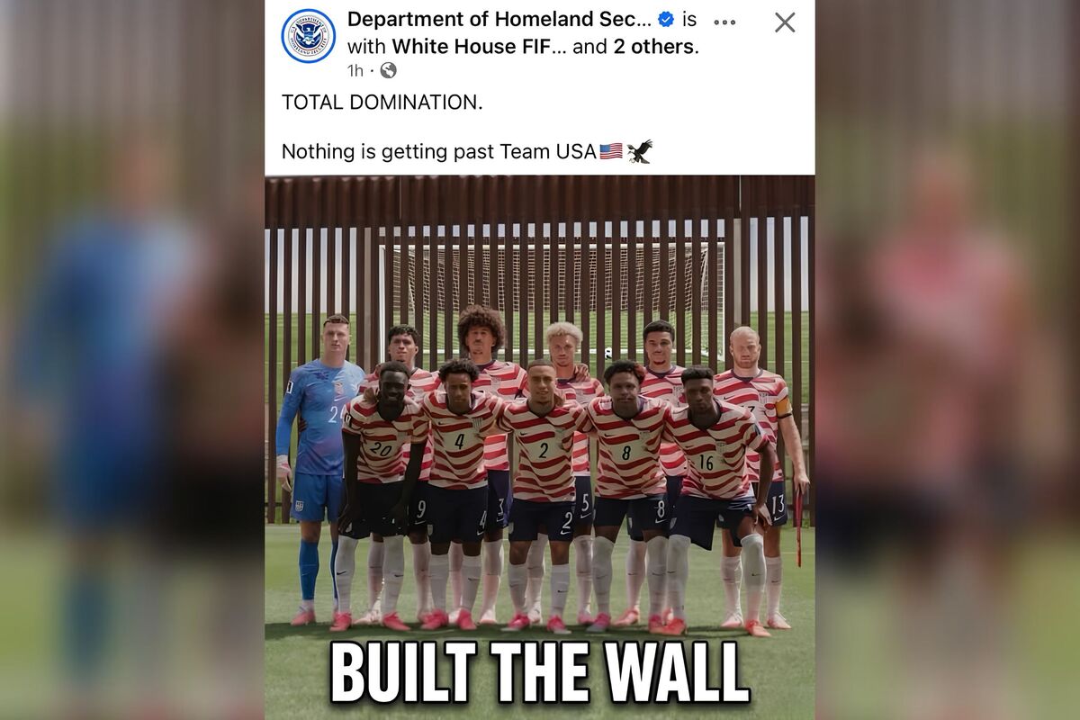  Screenshot of a post published by DHS and later deleted. / X 