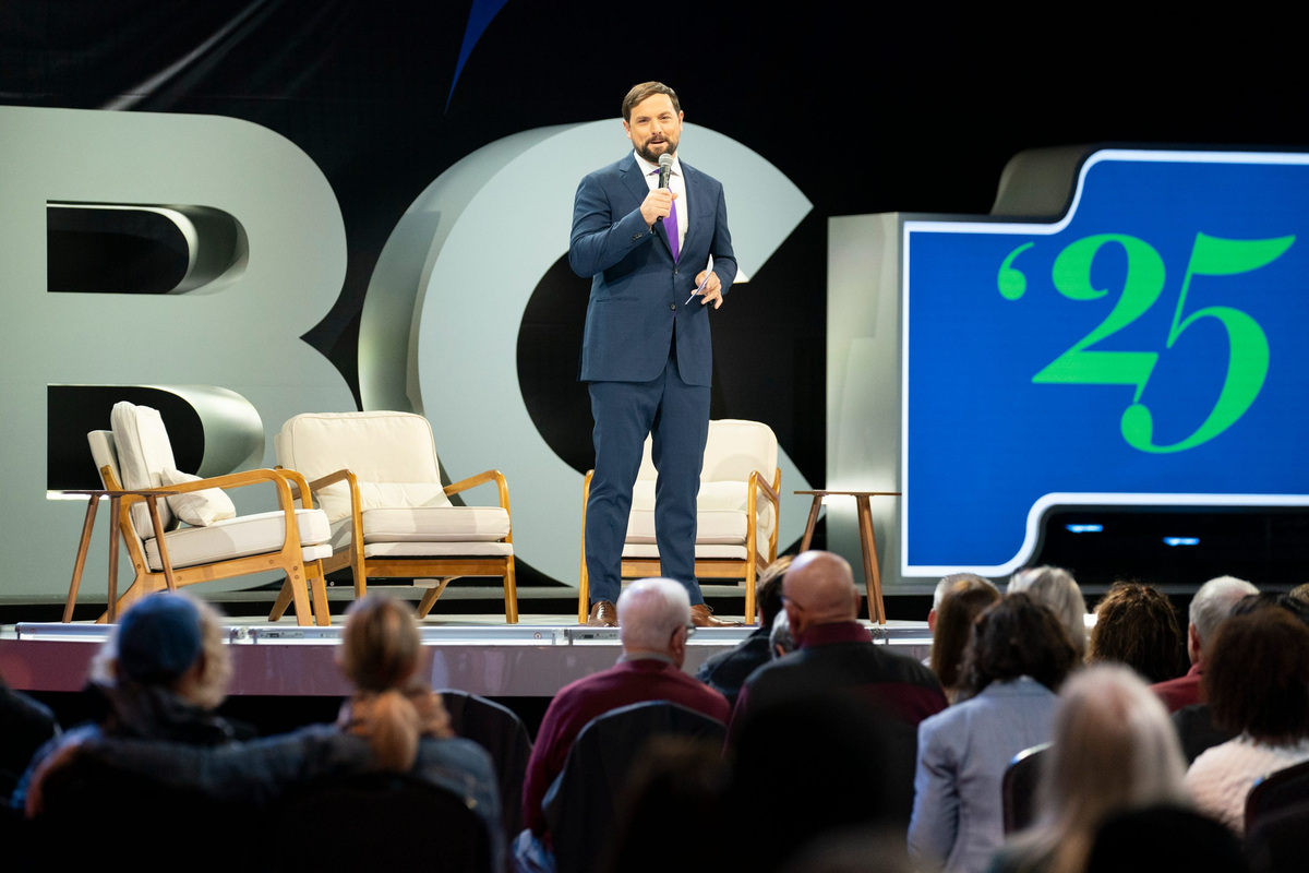 Luke Russert during the 2025 MSNBC Live Events season at Manhattan Center on Oct. 11, 2025, in New York City.