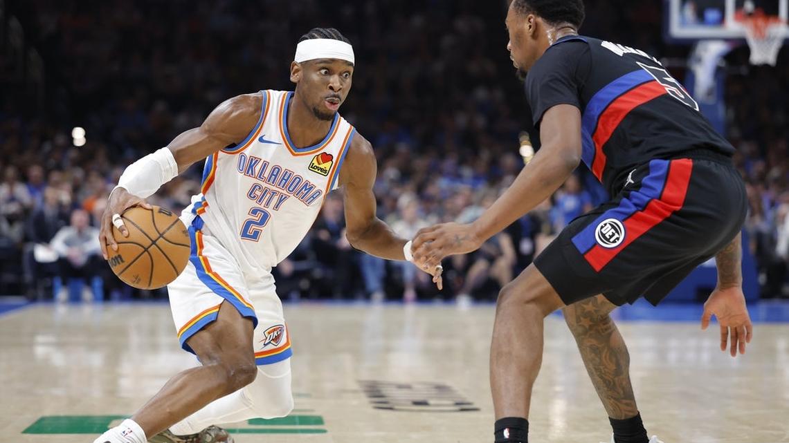 NBA roundup: Shai Gilgeous-Alexander-led Thunder top Pistons in OT 