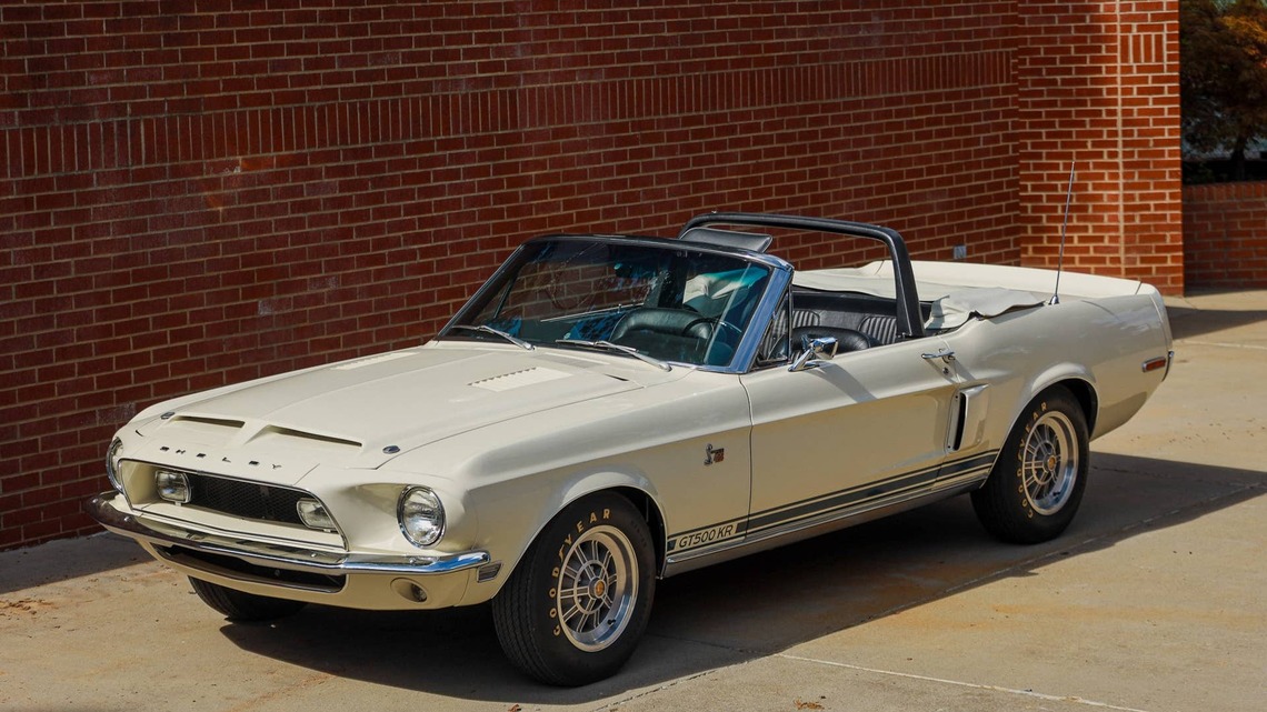 1968 Shelby Mustang GT500KR Convertible for Sale With 17,000 Miles Shown