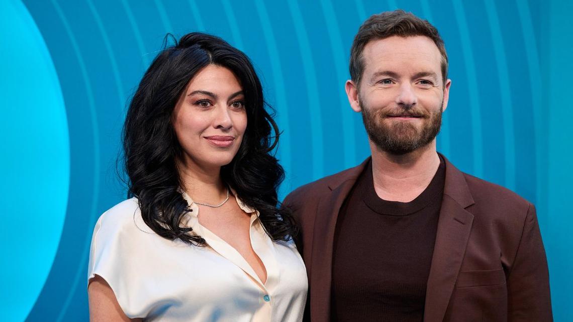 Yolanda Pecoraro and Christopher Masterson in 2026Getty