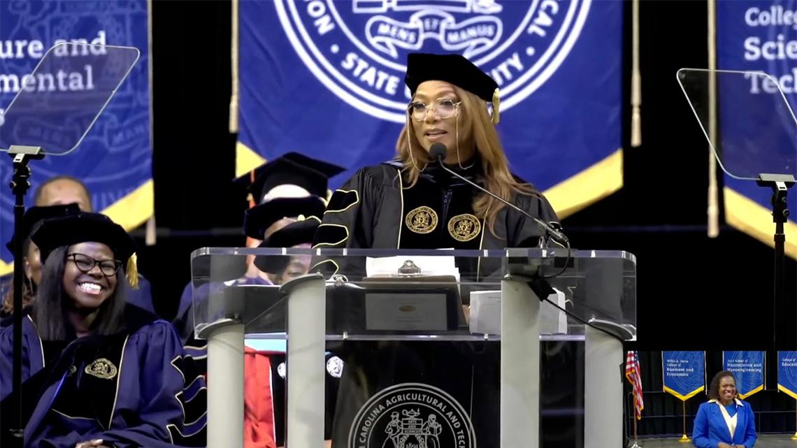 Queen Latifah tells North Carolina A&T graduates to wear their crown boldly 