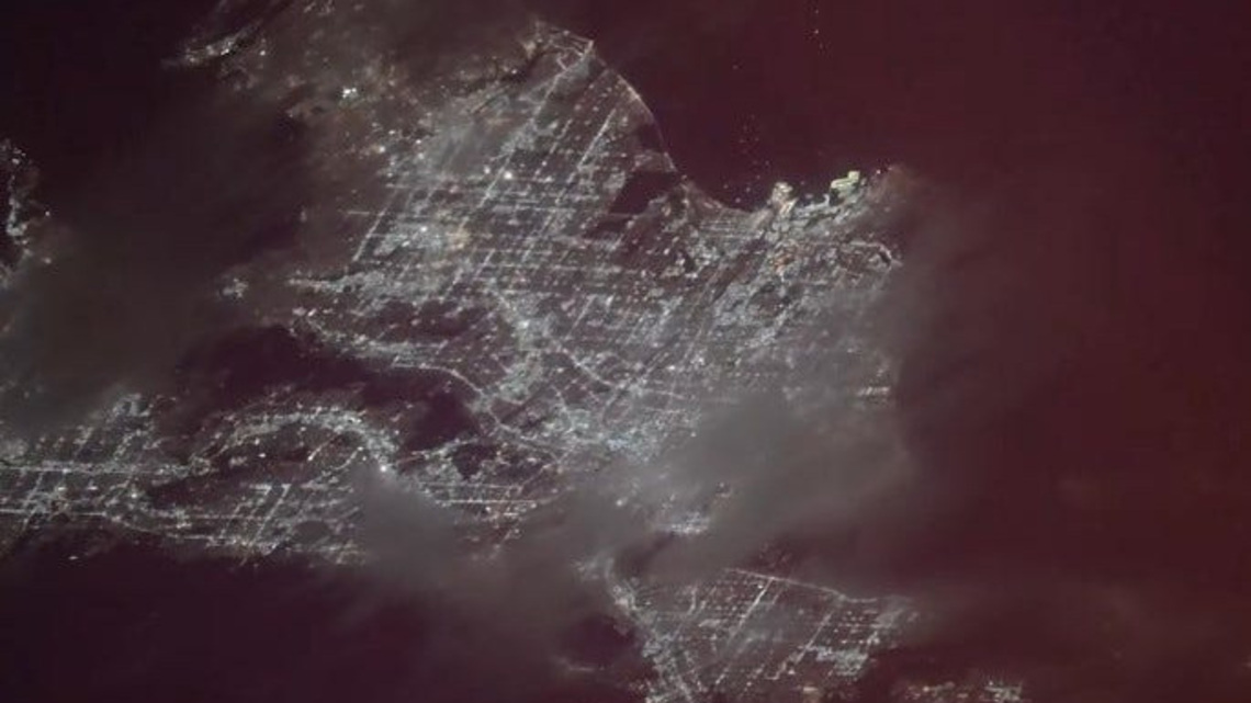Astronauts catch glimpse of fireworks as space station orbits over US 