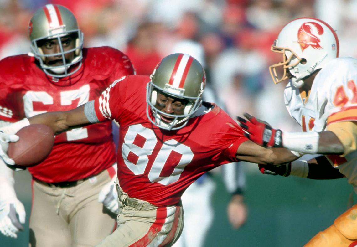  Former San Francisco 49ers receiver Jerry Rice (80) USA TODAY Sports (c) Copyright USA TODAY Sports