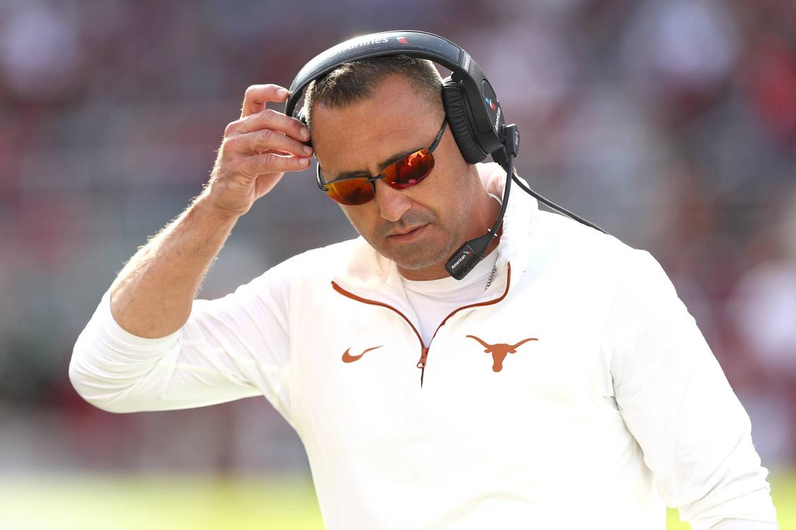  Texas Longhorns head coach Steve Sarkisian. Nelson Chenault-Imagn Images