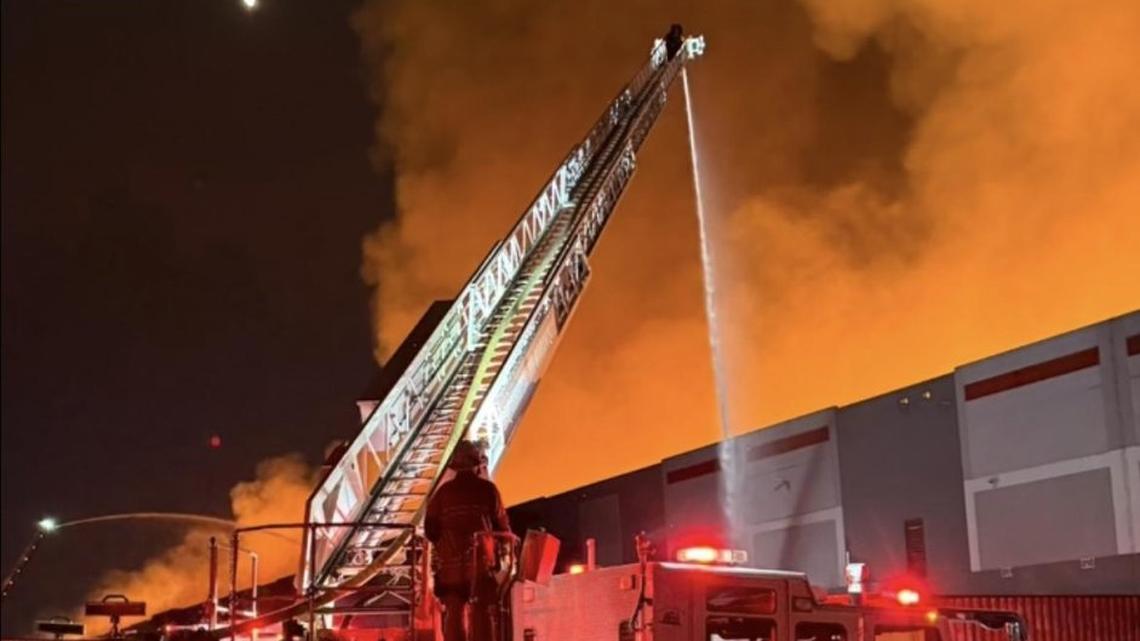 Arson suspected in Kimberly-Clark paper goods warehouse fire 