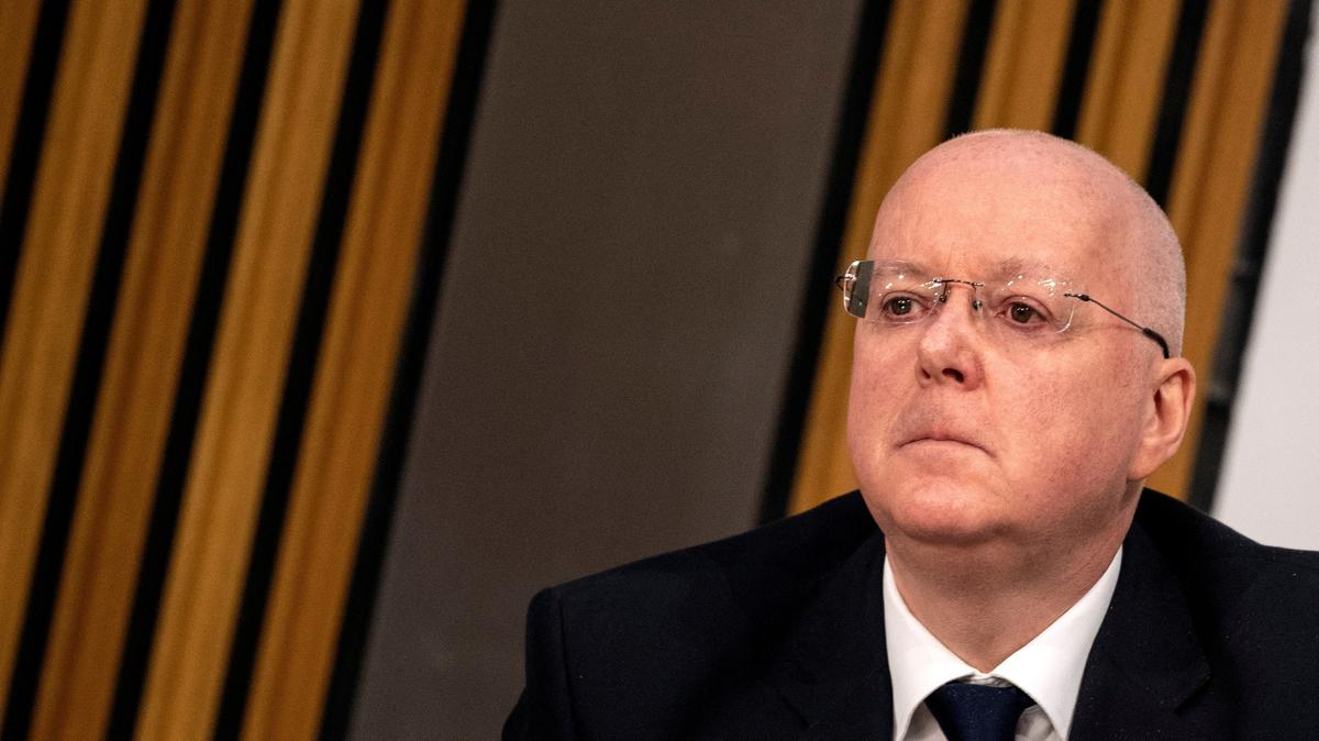 FILE PHOTO: SNP Chief Executive Peter Murrell arrives to give evidence to a Scottish Parliament committee in Edinburgh, Scotland, Britain December 8, 2020.  Andy Buchanan/Pool via REUTERS/File Photo