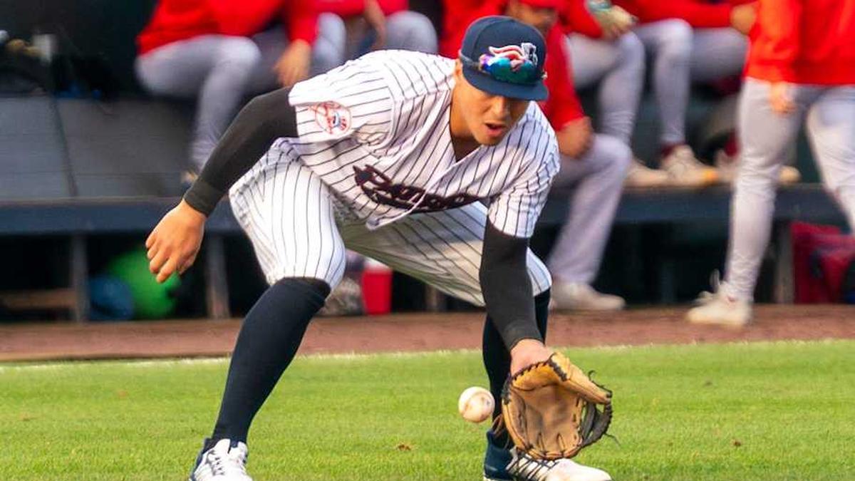  Yankees shortstop Anthony Volpe continued his rehab assignment with the Somerset Patriots at TD Bank Ballpark in Bridgewater on April 17, 2026. | Alexander Lewis / MyCentralJersey / USA TODAY NETWORK via Imagn Images 