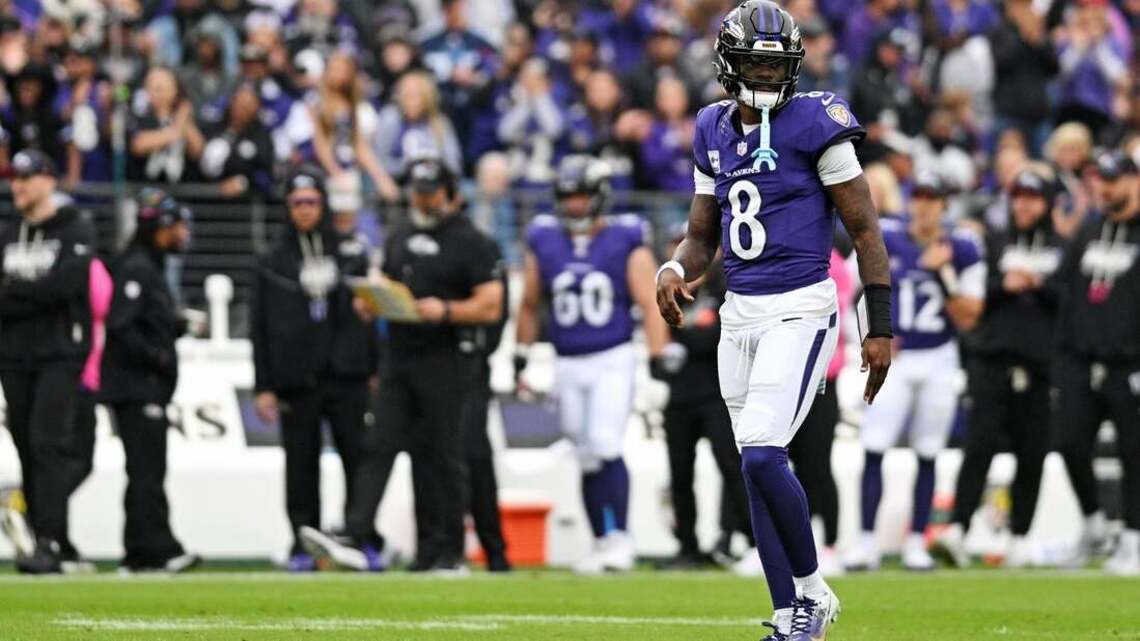 Ravens QB Lamar Jackson (ankle) questionable to return vs. Titans 