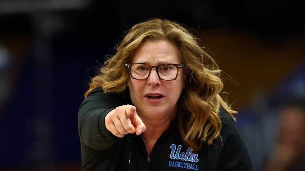  Apr 3, 2026; Phoenix, AZ, USA; UCLA Bruins head coach Cori Close against the Texas Longhorns during a semifinal of the Final Four of the women's 2026 NCAA Tournament at Mortgage Matchup Center. Mandatory Credit: Mark J. Rebilas-Imagn Images | IMAGN IMAGES via Reuters Connect 