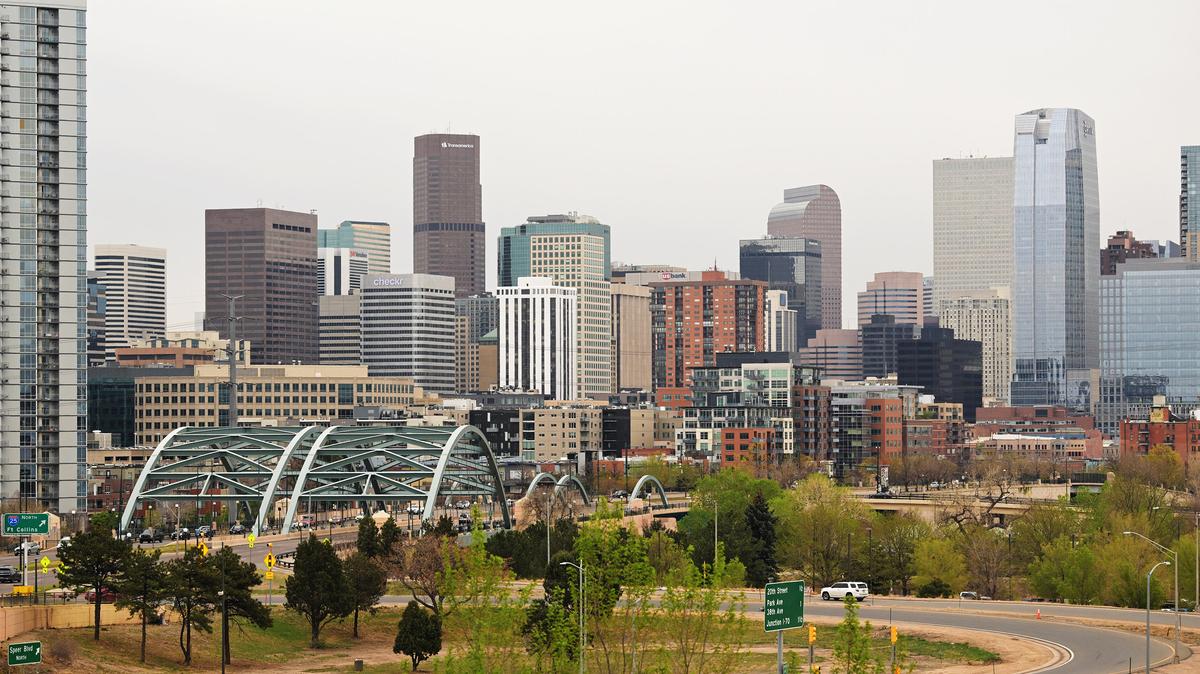 Denver's downtown skyline on April 1, 2026. (Hyoung Chang/The Denver Post/TNS)