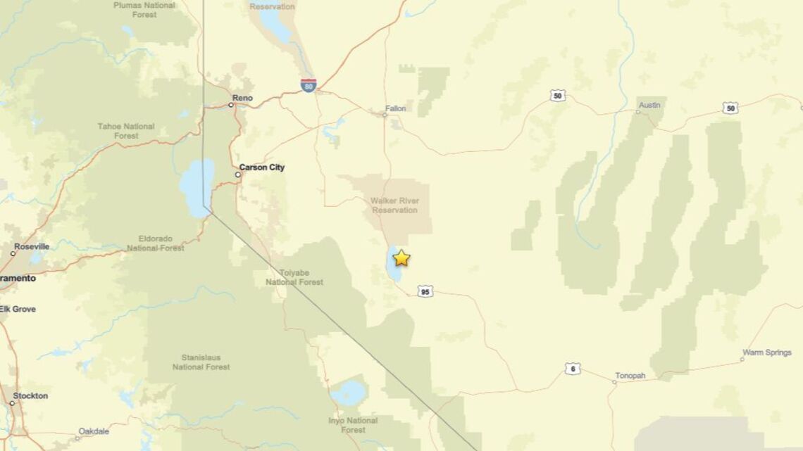 Oct. 14: Earthquake measuring 2.2 struck region near Walker Lake, NV 