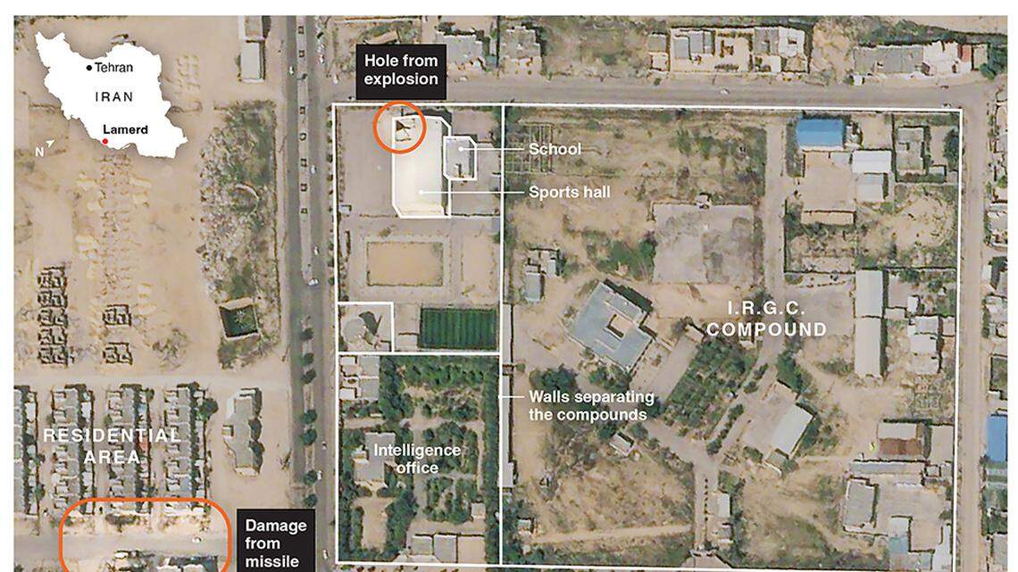 New US missile hit Iranian sports hall and school, analysis shows