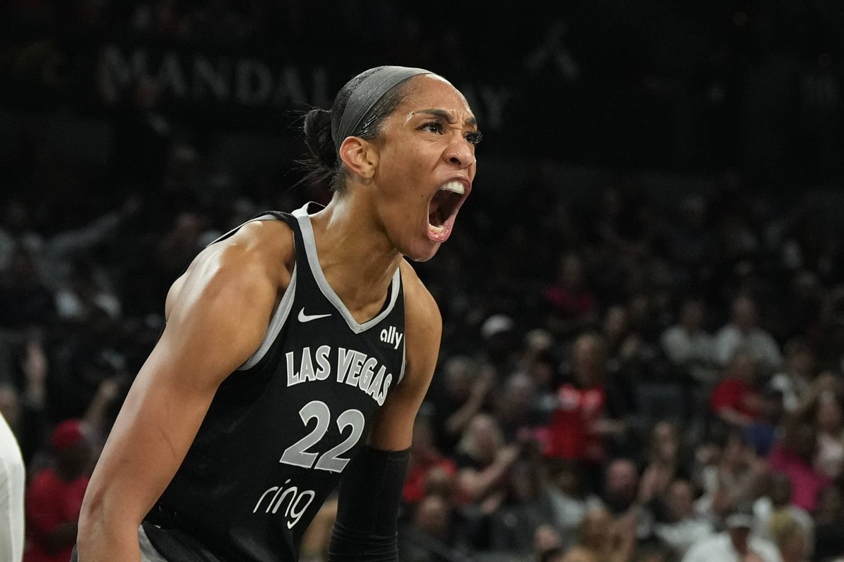  Las Vegas Aces center A'ja Wilson (22) Candice Ward-Imagn Images