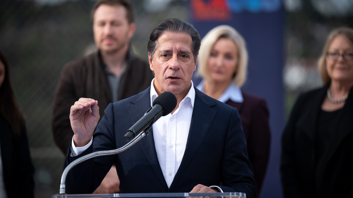 Alberto Carvalho, LAUSD Superintendent, speaks at Marquez elementary school in Pacific Palisades on Tuesday, Jan. 6, 2026. (David Crane/Los Angeles Daily News/TNS)