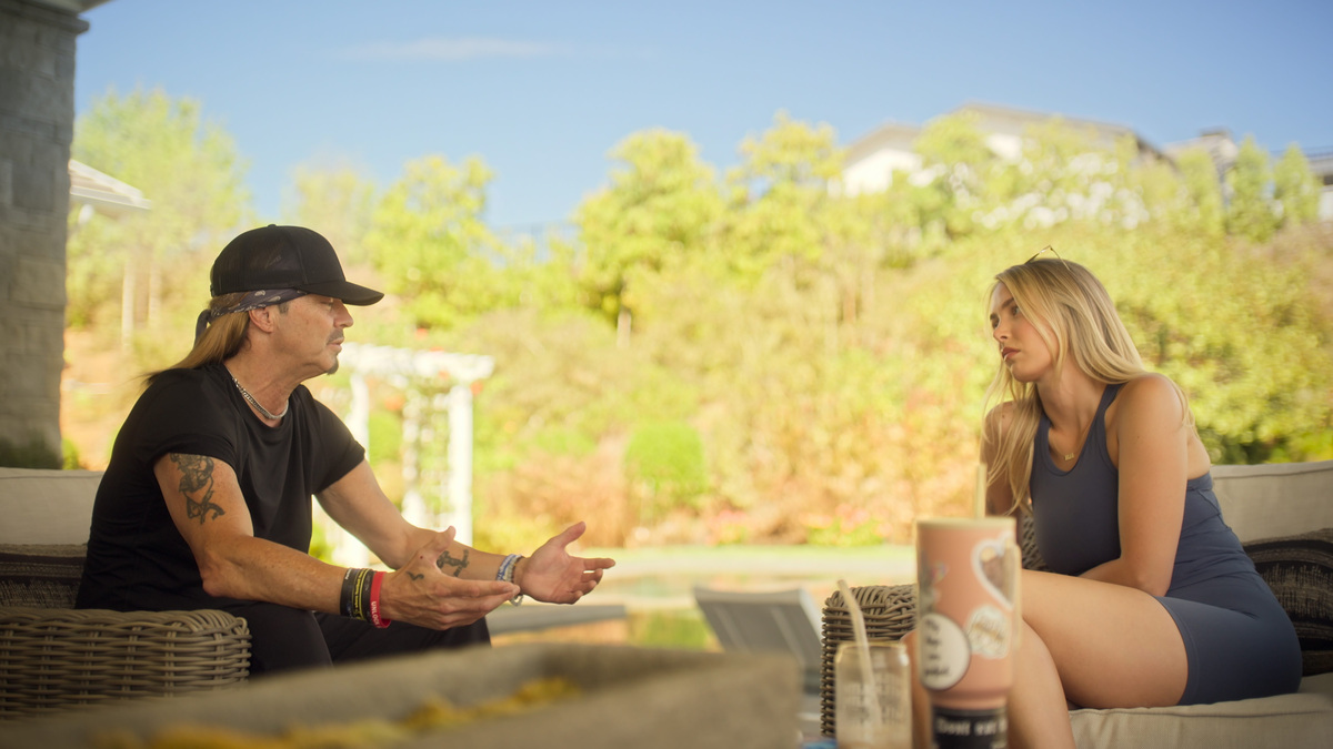 Bret Michaels (left) and Raine Michaels in "Calabasas Confidential."