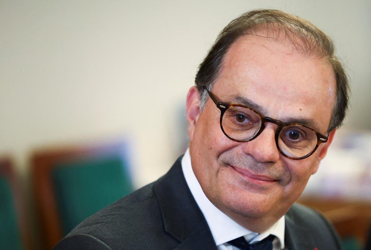 Emmanuel Moulin who has been nominated by French President Macron to be the next governor of the Bank of France attends a hearing by lawmakers at the French Senate in Paris, France May 20, 2026. REUTERS/Abdul Saboor