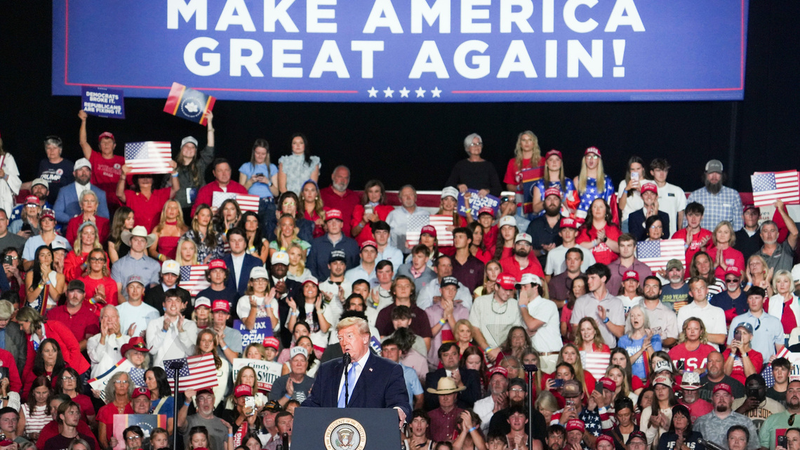 Trump says he 'can't take chances' as he campaigns in red states