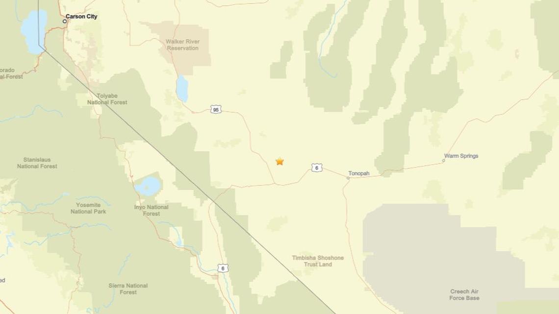 Update: Seismic activity on April 12 - 2.6 magnitude earthquake near Mina, NV recorded 