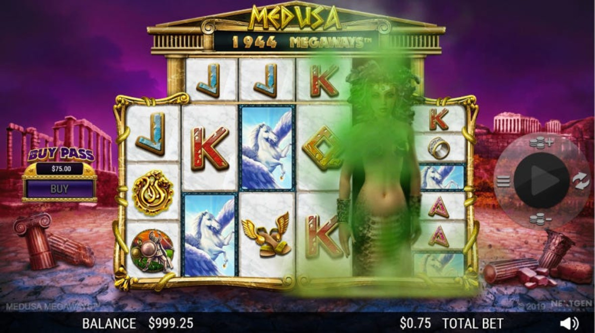 Megaways slots such as Medusa Megaways have higher volatility but many more paylines.