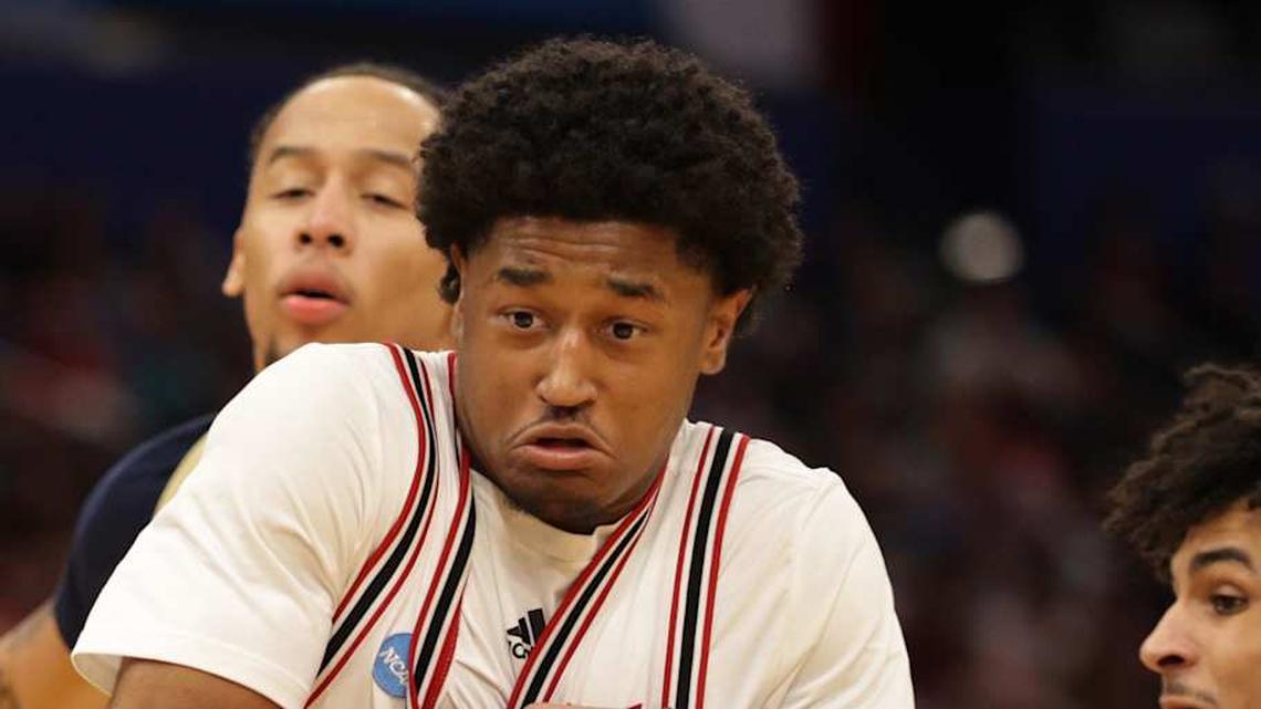  Mar 20, 2026; Tampa, FL, USA; Texas Tech Red Raiders guard Jaylen Petty (11) drives against Akron Zips guard Shammah Scott (1) and guard Sharron Young (3) in the second half during a first round game of the men's 2026 NCAA Tournament at Benchmark International Arena. Mandatory Credit: Nathan Ray Seebeck-Imagn Images | Nathan Ray Seebeck-Imagn Images 