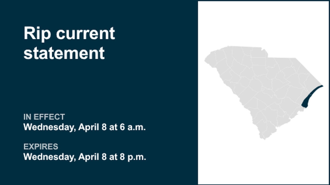 UPDATE: Rip current statement issued for Coastal Georgetown until Wednesday evening 