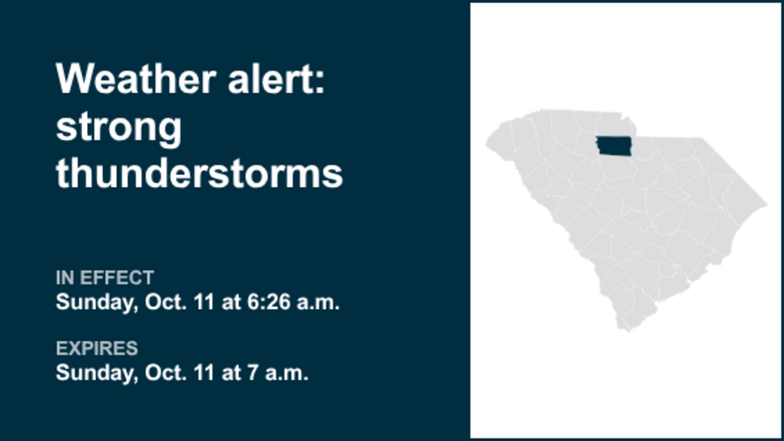 Weather alert active for Chester County Sunday morning, says the NWS 