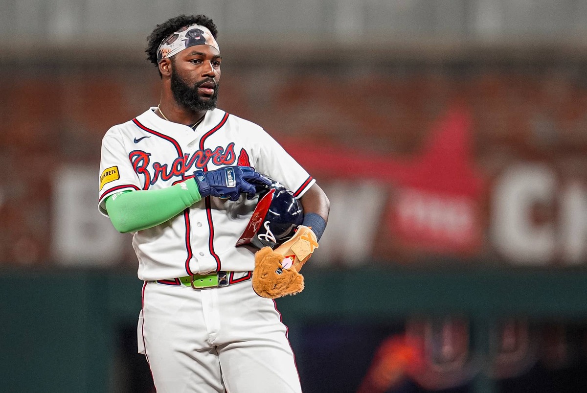  Atlanta Braves center fielder Michael Harris II (23) © Dale Zanine-Imagn Images