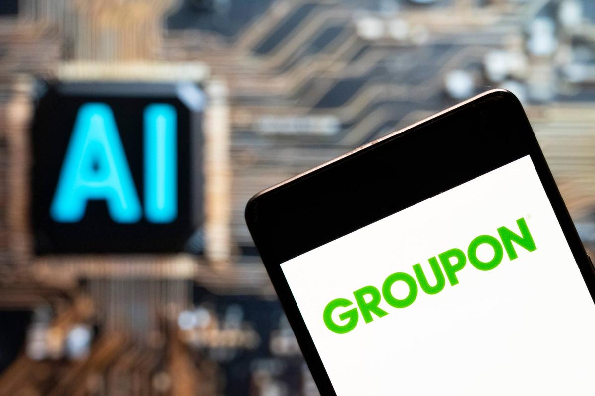  Groupon's stock is down 32% over the year. 