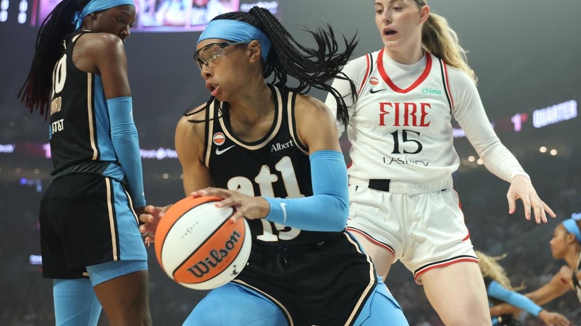 Angel Reese's 18 points, 12 rebounds carry Dream past Fire 