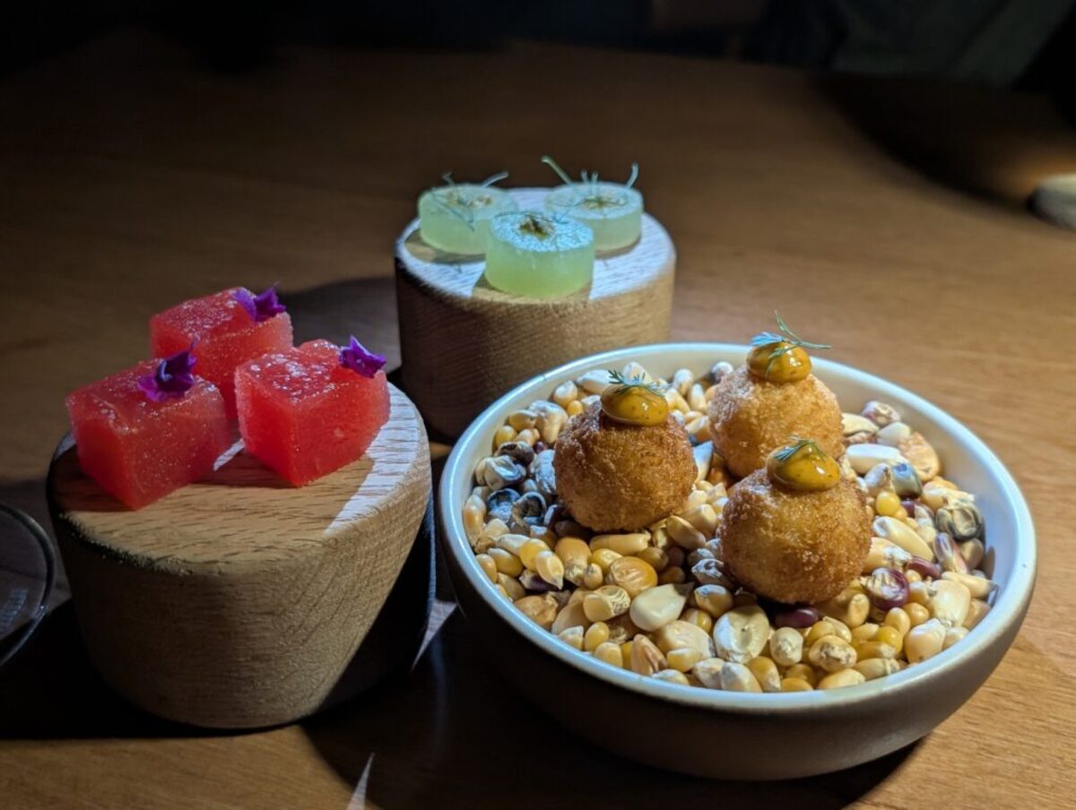  The first course of the tasting menu at NEMI. Photo credit: Cindy Richards 