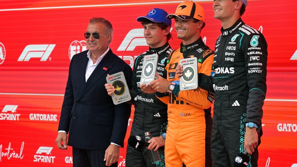 George Russell tops Lando Norris in dramatic Canada Sprint