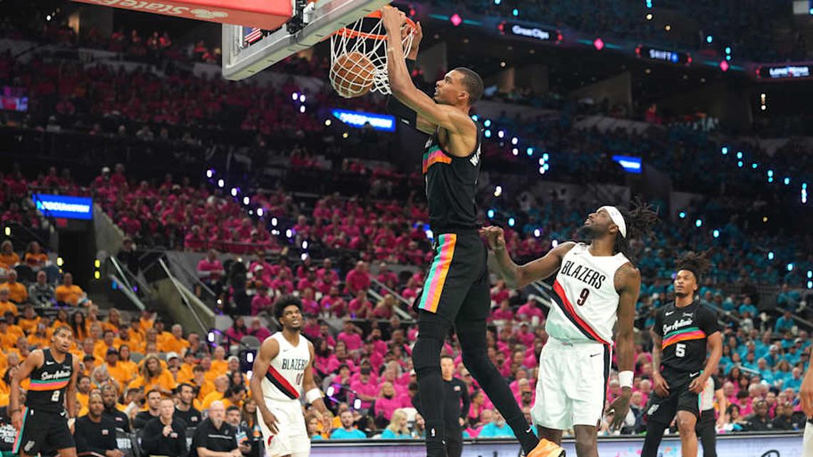  Victor Wembanyama had 35 points in his playoff debut | Scott Wachter-Imagn Images 