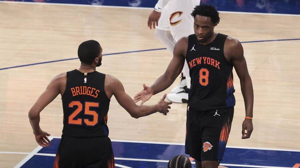  Mikal Bridges and OG Anunoby arrived in New York via trade | Vincent Carchietta-Imagn Images 