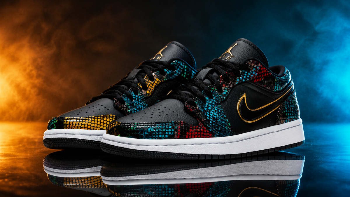  Air Jordan 1 Low Snakeskin SoleRetriever h/t RabaKali