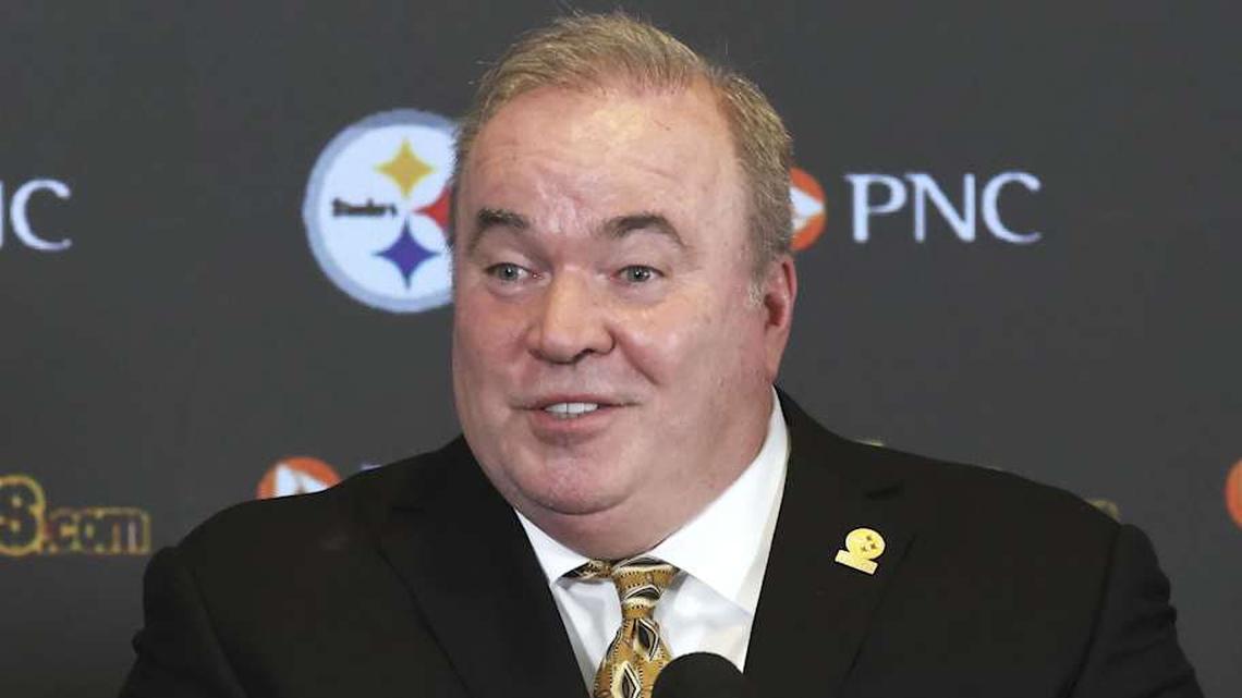  Jan 27, 2026; Pittsburgh, PA, USA; Pittsburgh Steelers head coach Mike McCarthy speaks at a press conference introducing him as the next head coach of the Steelers at PNC Champions Club at Acrisure Stadium.. Mandatory Credit: Charles LeClaire-Imagn Images | Charles LeClaire-Imagn Images 
