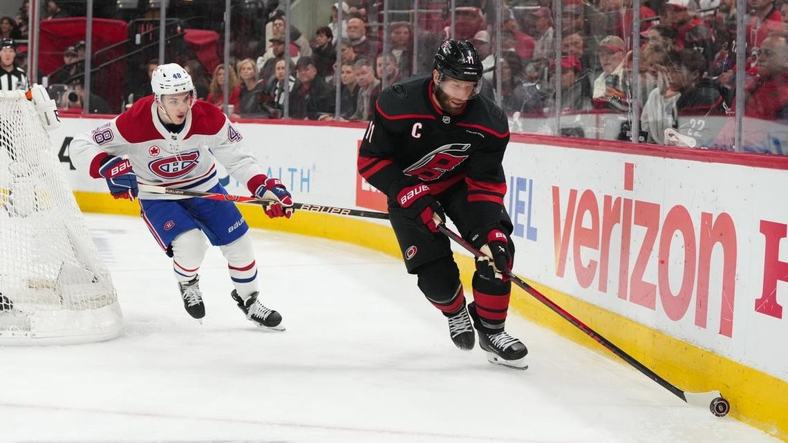 Nikolaj Ehlers' 2nd goal in OT helps Canes even series with Canadiens 