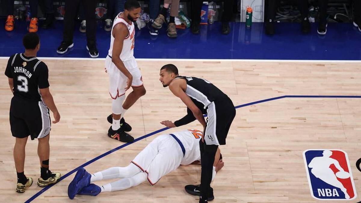  One of Wembanyama's flagrant fouls came in the NBA Finals. | Vincent Carchietta-Imagn Images 