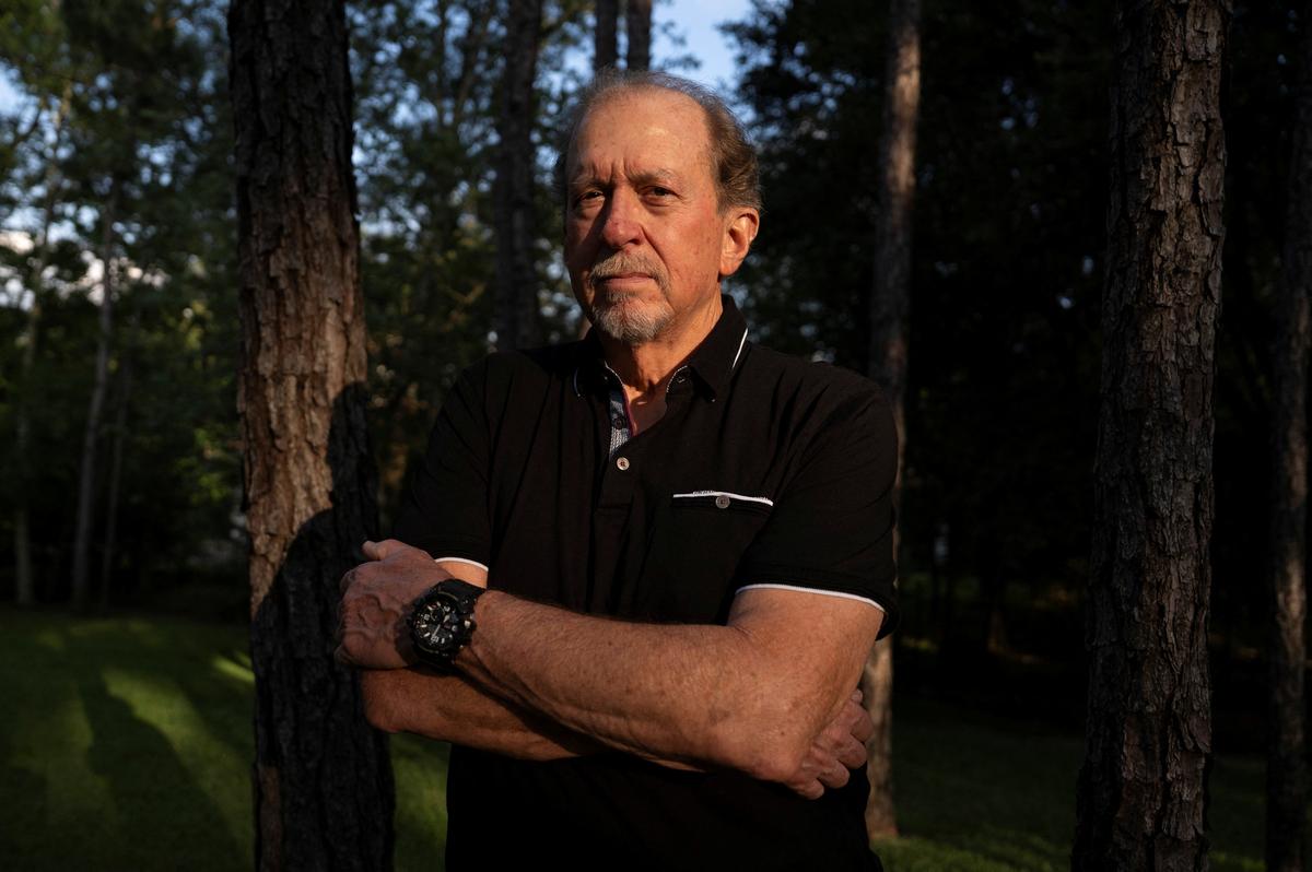 Menta "Steve" Wallace poses for a portrait at his home in The Woodlands, Texas, U.S., May 29, 2026. Wallace is taking daraxonrasib in a clinical trial, which is Revolution Medicine's pancreatic cancer drug.   REUTERS/Danielle Villasana