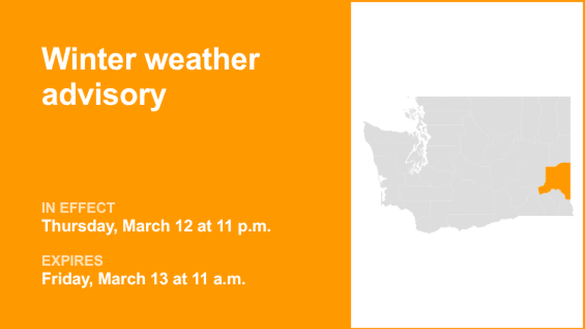 UPDATE: Winter weather advisory predicted to expire at 5 a.m. 