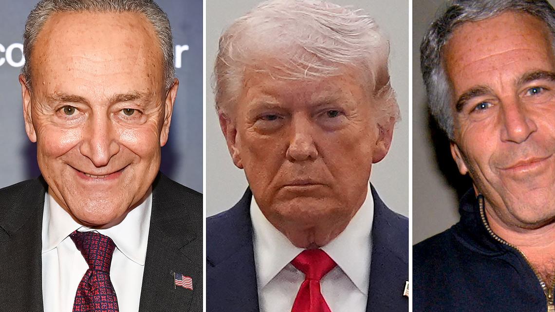 Why Chuck Schumer Is Posting a Photo of Donald Trump With Jeffrey Epstein 