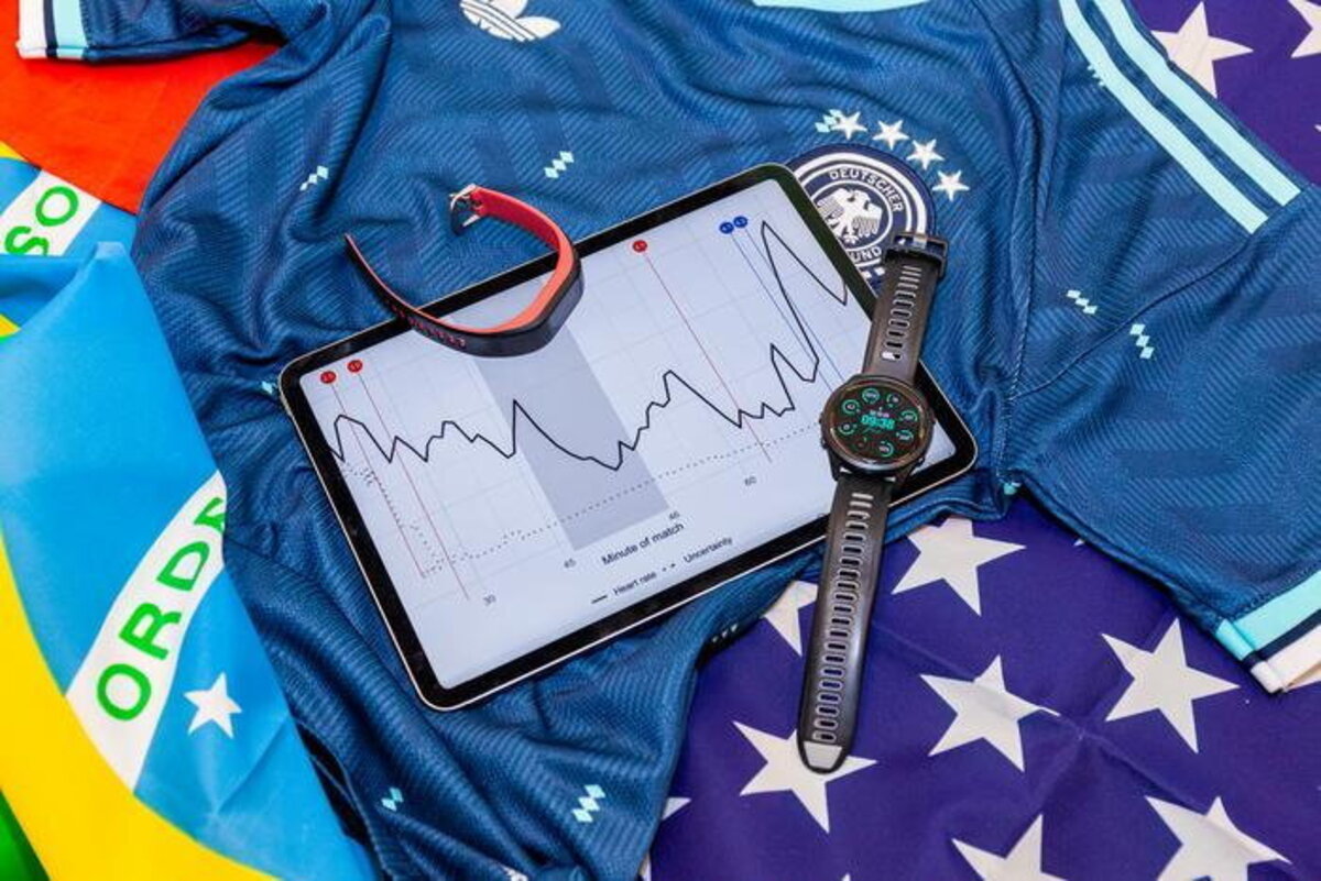  Researchers at Bielefeld University are using smartwatch data gathered during the World Cup to investigate how football affects the heart. (Universität Bielefeld / Alejandro via SWNS) 
