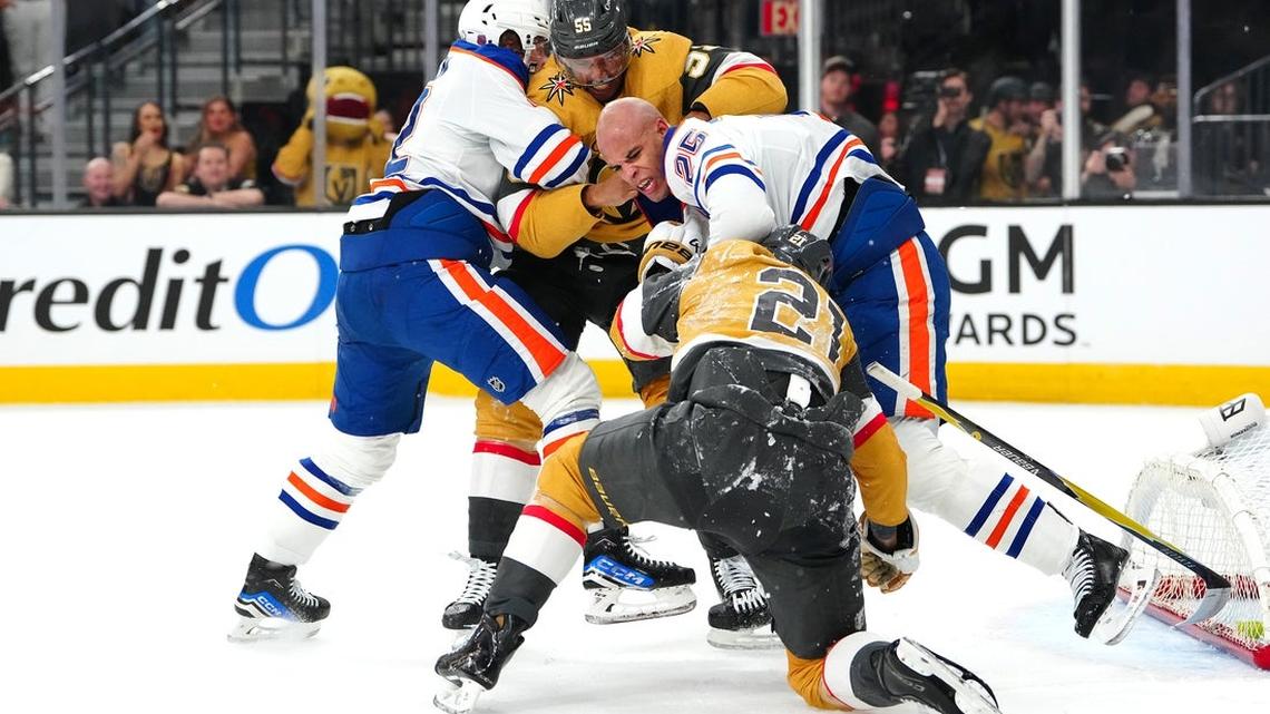 Oilers edge Knights in OT after Connor McDavid hits assists milestone 